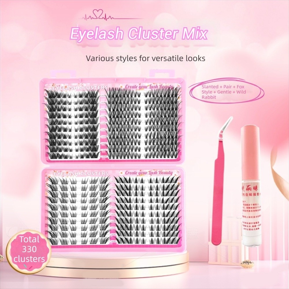 Eyelash Extension Look - Hot Natural Look False Eyelashes Black