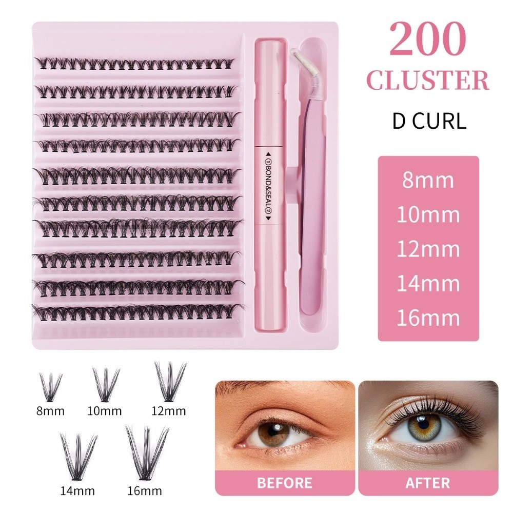 Eyelash Extension Look - High Quality Bond and Seal False