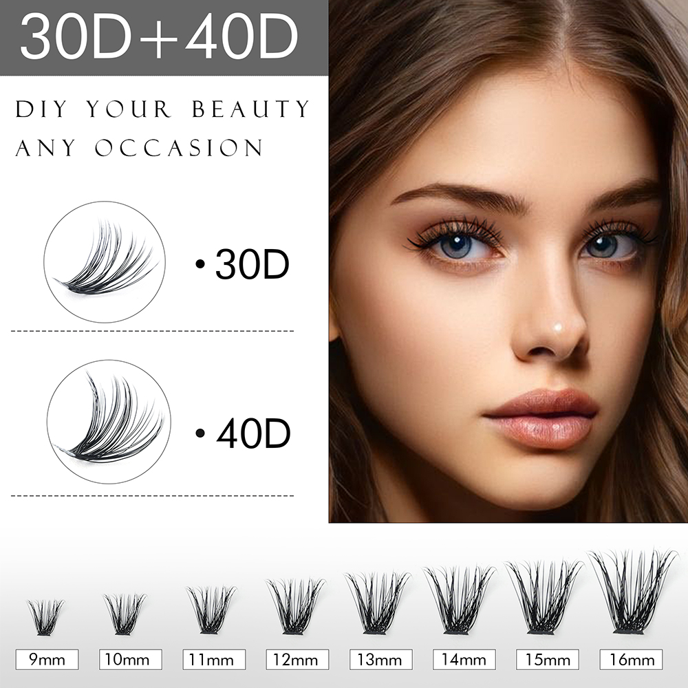 WINKLURE DIY Lash Clusters Mix - огляд і ціна Eyelash Extension Volume Cat Eye