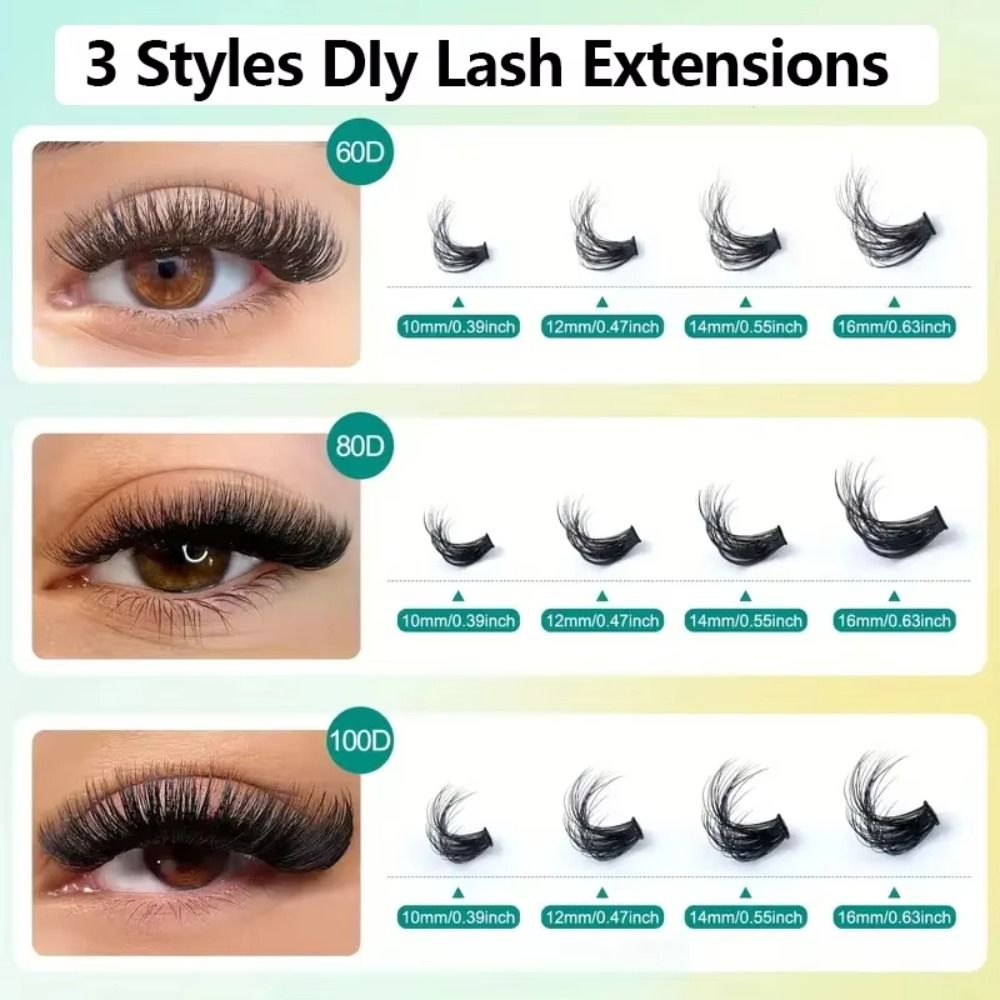 Natural Look False Eyelashes B - огляд і ціна Eyelash Extension Look