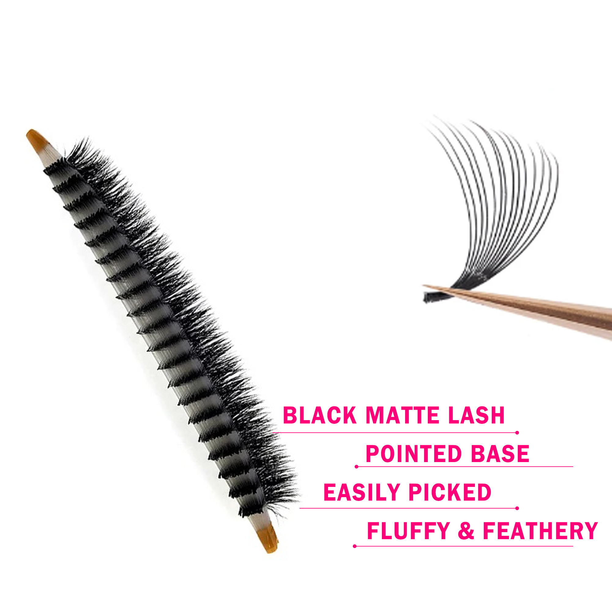 CoMango 600Fans Premade Volume - огляд і ціна Eyelash Extension Volume Cat Eye