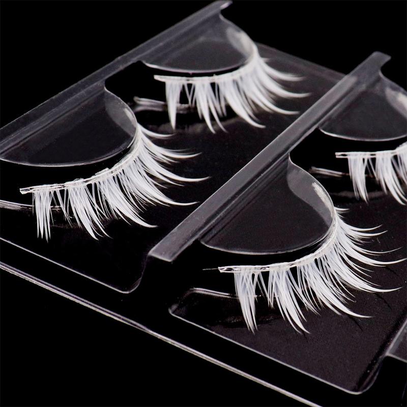 3 Pairs Cosplay White Eyelashe - огляд і ціна Eyelash Extension Look