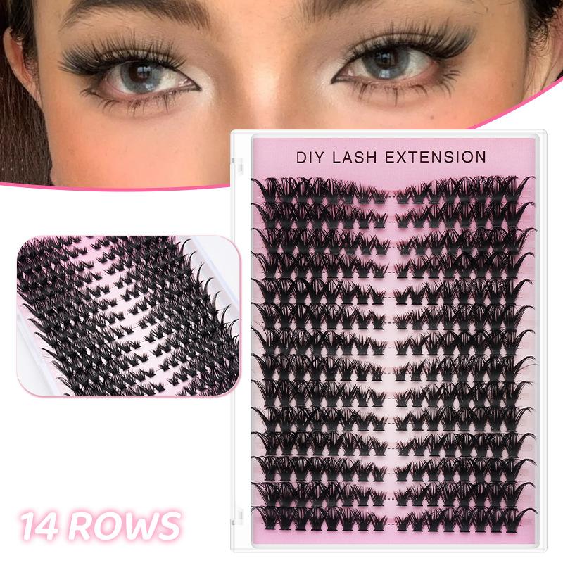 20pcs DIY False Eyelash Extens - огляд і ціна Eyelash Extension Volume