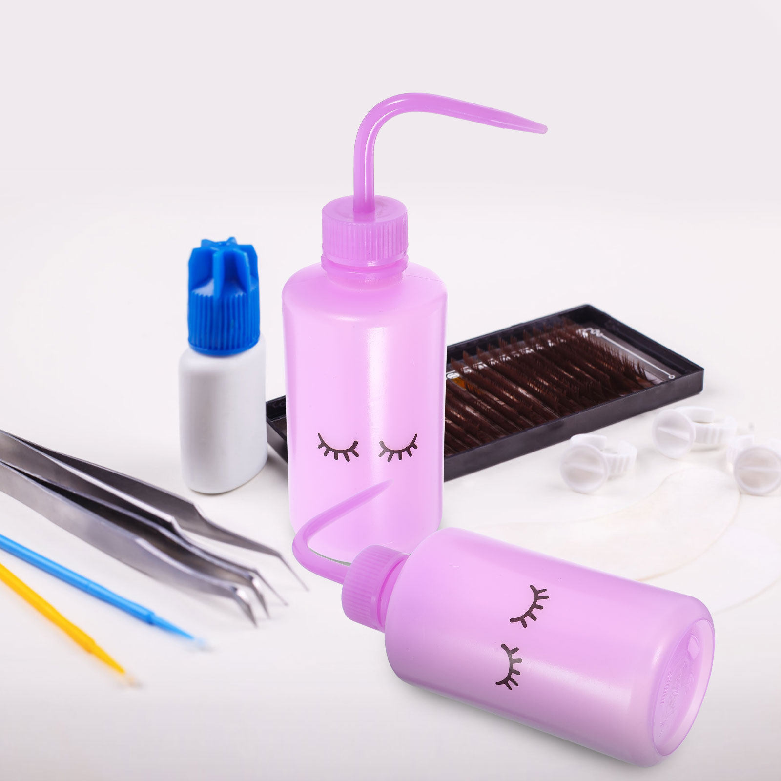 2Pcs Lash Washing Bottle Squee - огляд і ціна Eyelash Extension Wash