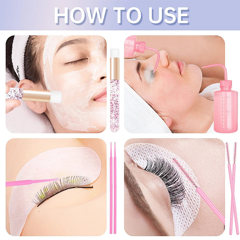 153pcs/Set Eyelash Extension S - огляд і ціна Eyelash Extension Wash