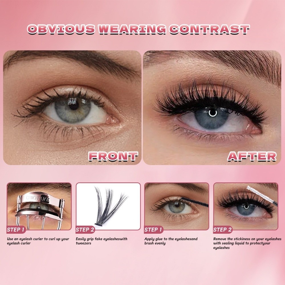 8-16mm Length False Eyelashes  - огляд і ціна Eyelash Extension Look