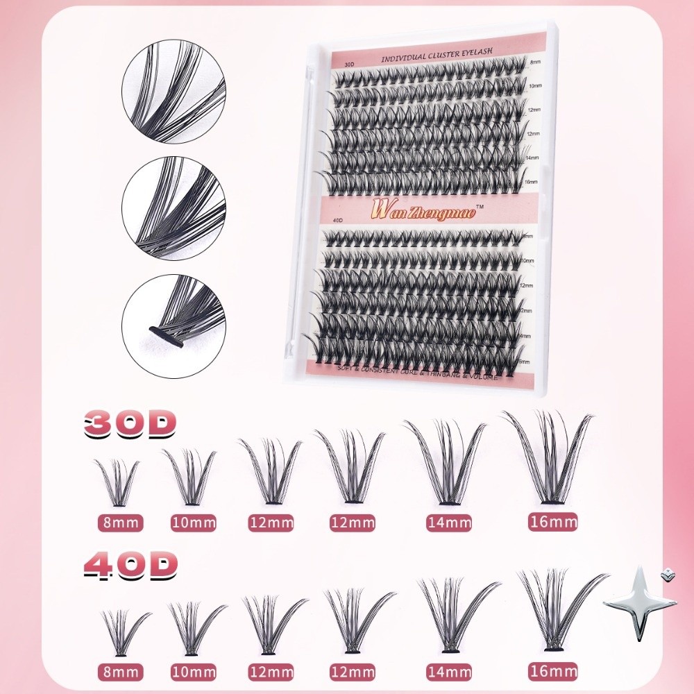 8-16mm Length False Eyelashes  - огляд і ціна Eyelash Extension Look