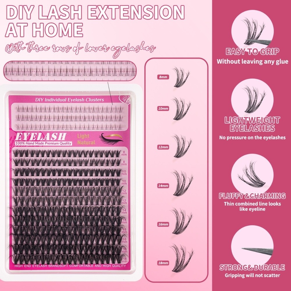 8-18mm Length False Eyelashes  - огляд і ціна Eyelash Extension Look
