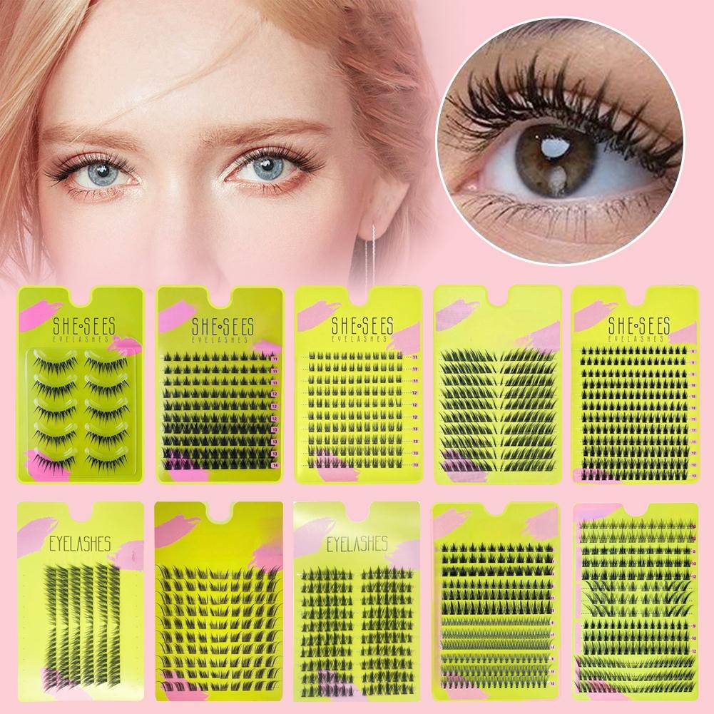 Natural Cluster False Eyelashe - огляд і ціна Eyelash Extension Volume Cat Eye